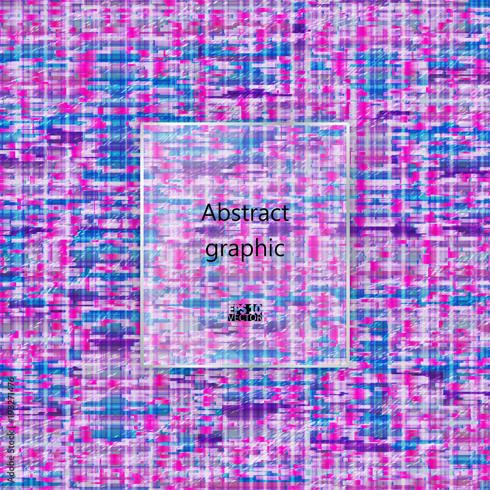 Obraz premium Geometric glitch abstract background. Eps10 Vector illustration