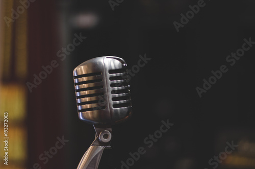 Fotografija Vintage retro fifties and sixties vocals microphone