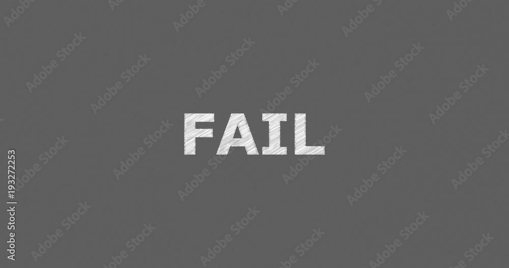 Writing or sketching a word FAIL Writing or sketching a word FAIL