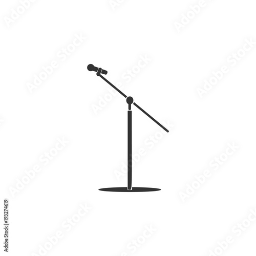 microphone with stand icon. Detailed icon of musical instrument icon. Premium quality graphic design. One of the collection icon for websites, web design, mobile app