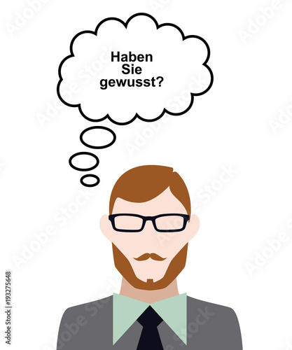 Person denkt an neue Fakten