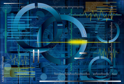 抽象的な仮想グラフィックタッチユーザインタフェース