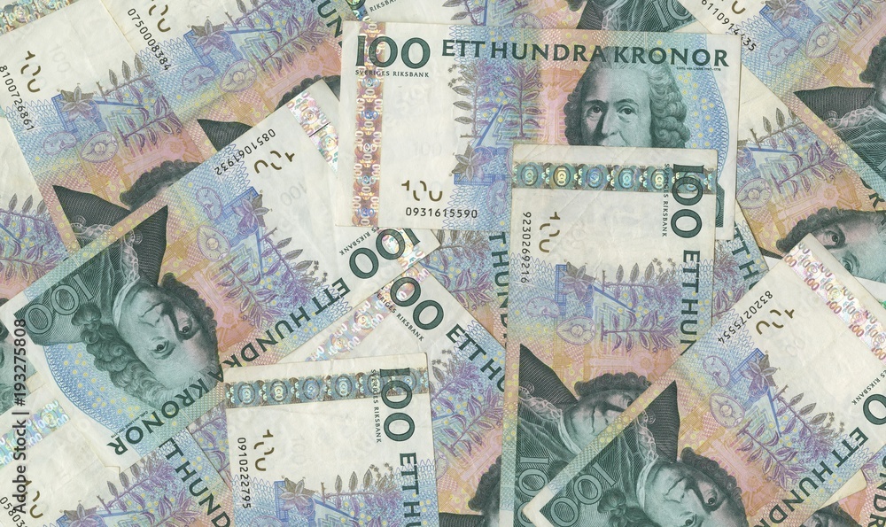 Obraz premium Swedish money cash bills