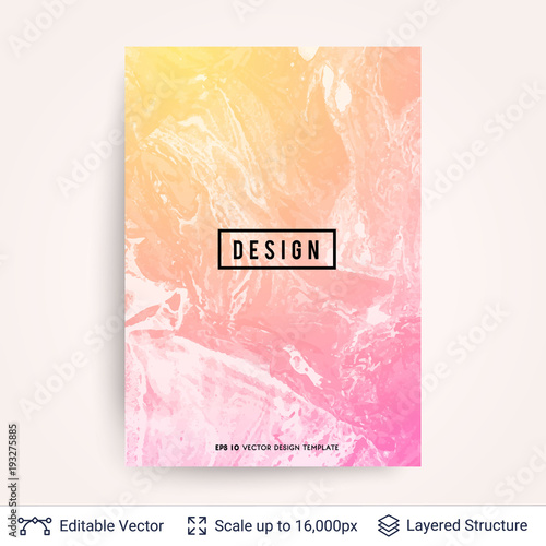 Abstract ink background. Marble style.