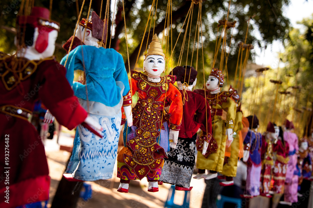 traditional puppet - Bagan - Myanmar