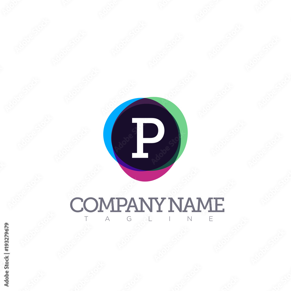 P LETTER LOGO MODERN TEMPLATE P LETTER LOGO MODERN TEMPLATE