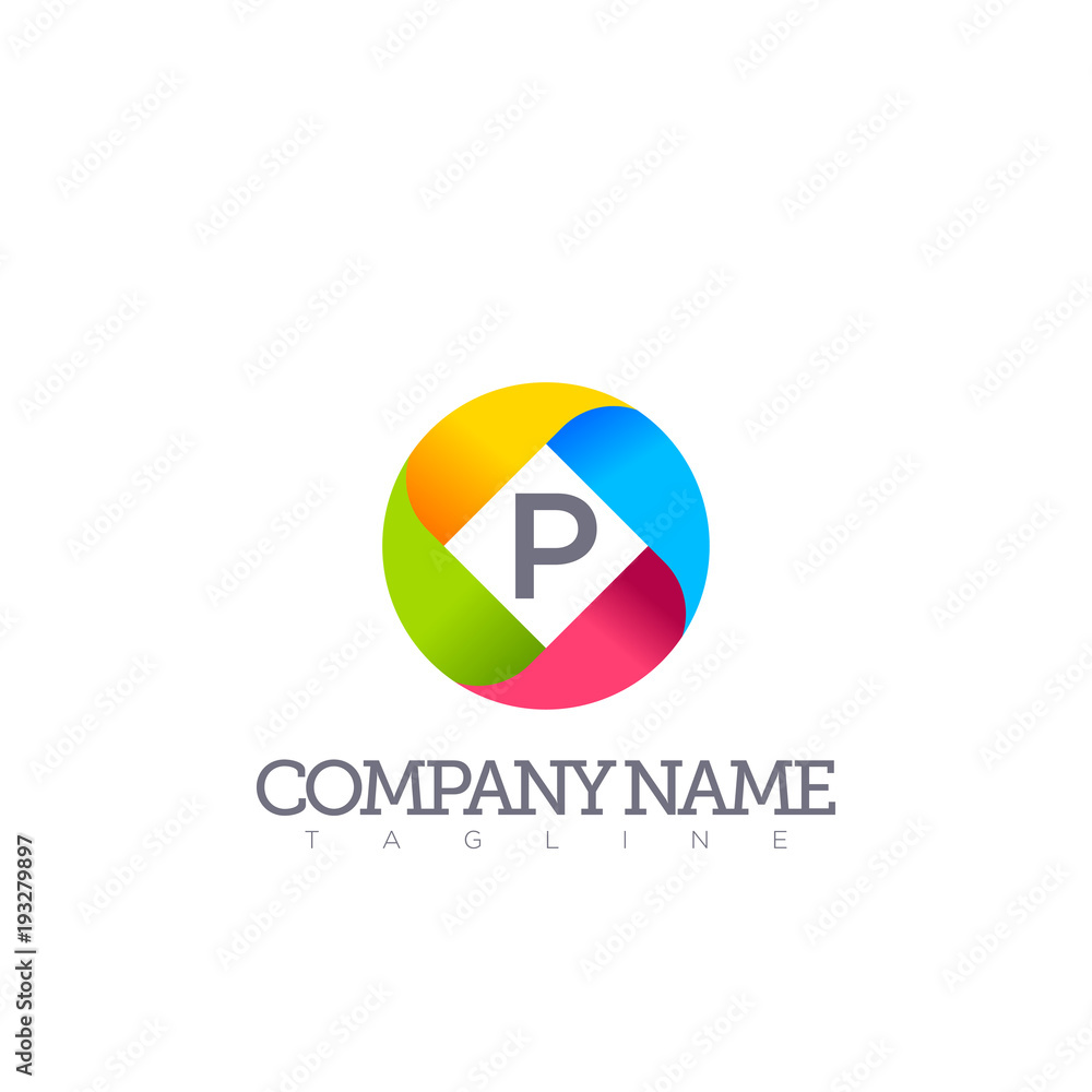 P LETTER LOGO MODERN TEMPLATE P LETTER LOGO MODERN TEMPLATE