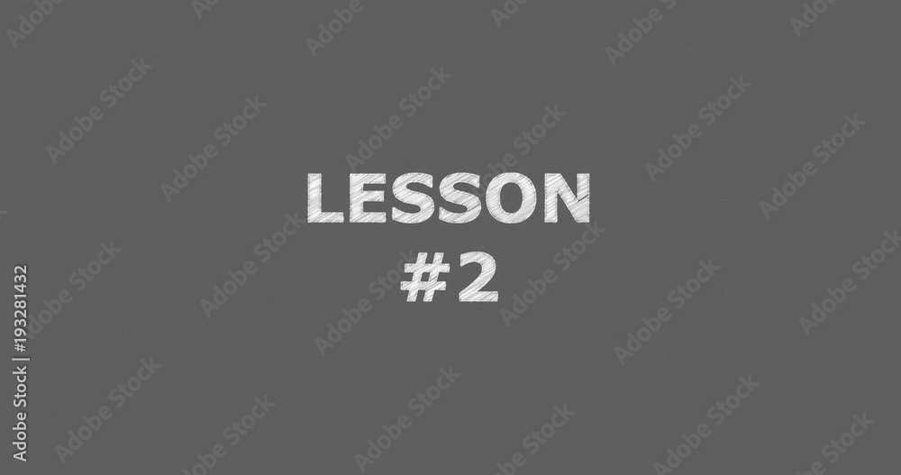 Writing or sketching a word LESSON #2 Writing or sketching a word LESSON #2