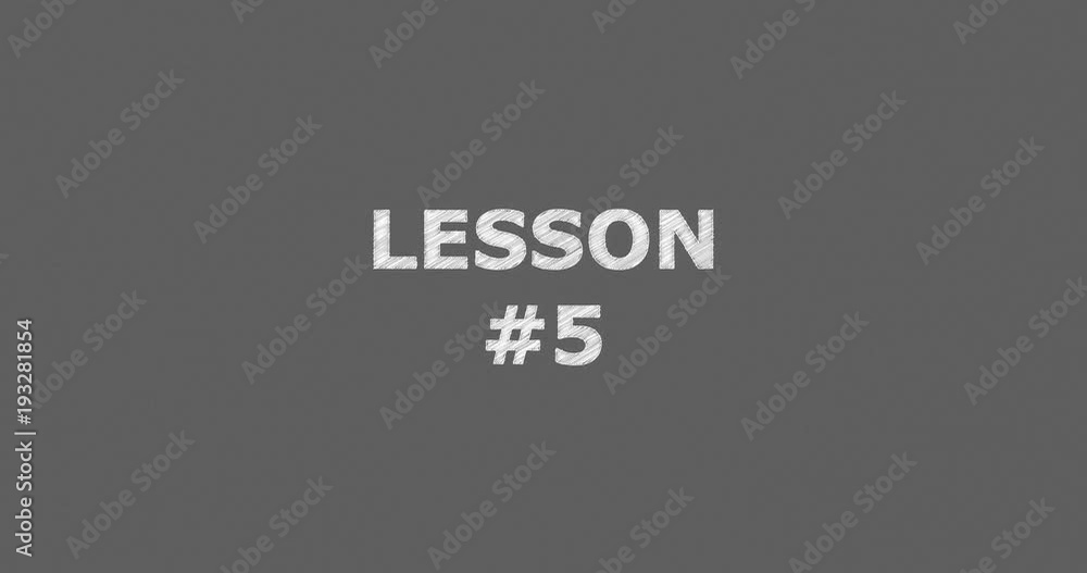 Writing or sketching a word LESSON #5 Writing or sketching a word LESSON #5