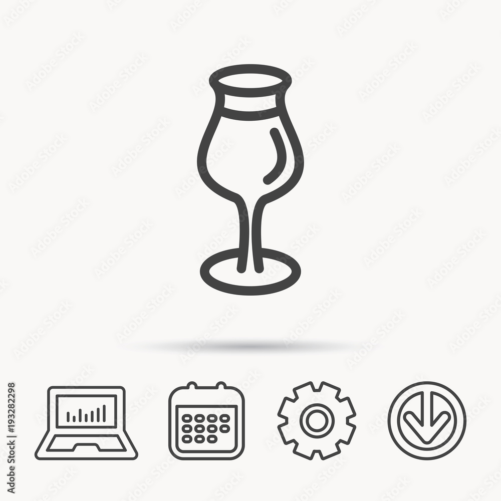 Wine glass icon. Goblet sign. Wine glass icon. Goblet sign.
