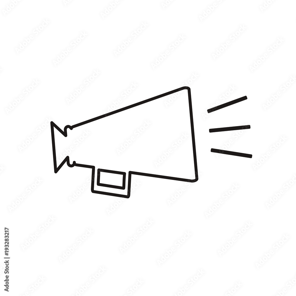 Loudspeaker Icon Vector. Megaphone, Bullhorn Symbol. Promotion, Advertising Banner Design Element. Loudspeaker Icon Vector. Megaphone, Bullhorn Symbol. Promotion, Advertising Banner Design Element.
