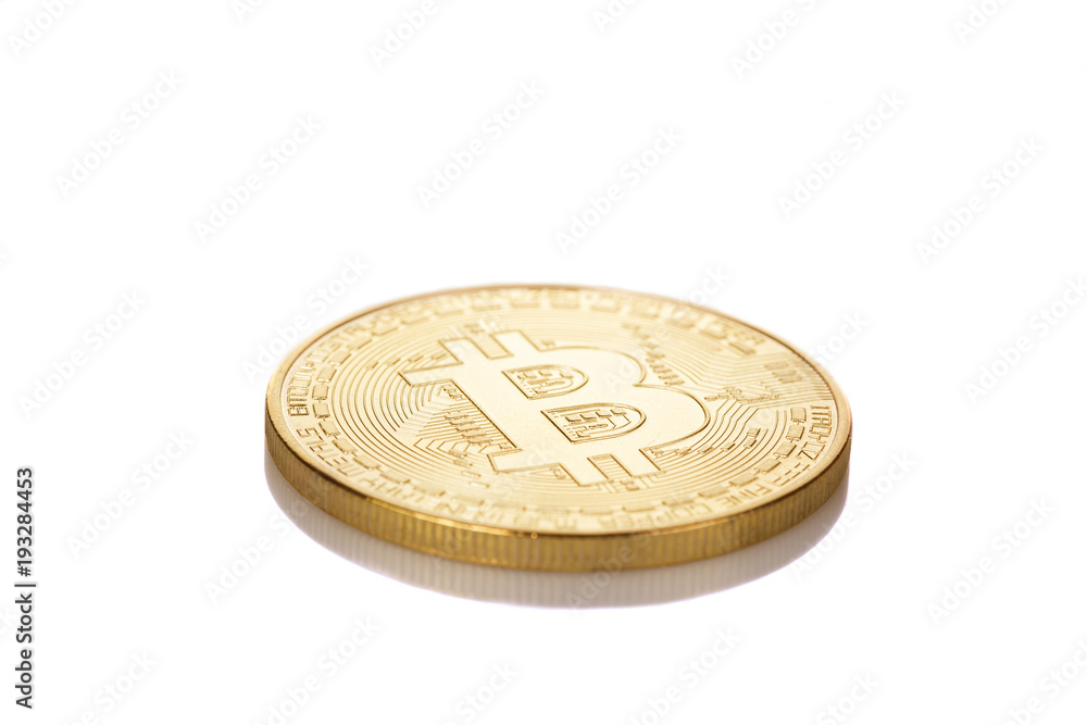 Bitcoin on White Bitcoin on White