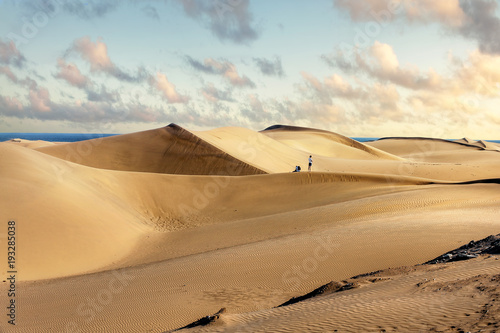 National park of Maspalomas sand dunes. Gran Canaria, Canary islands, Spain