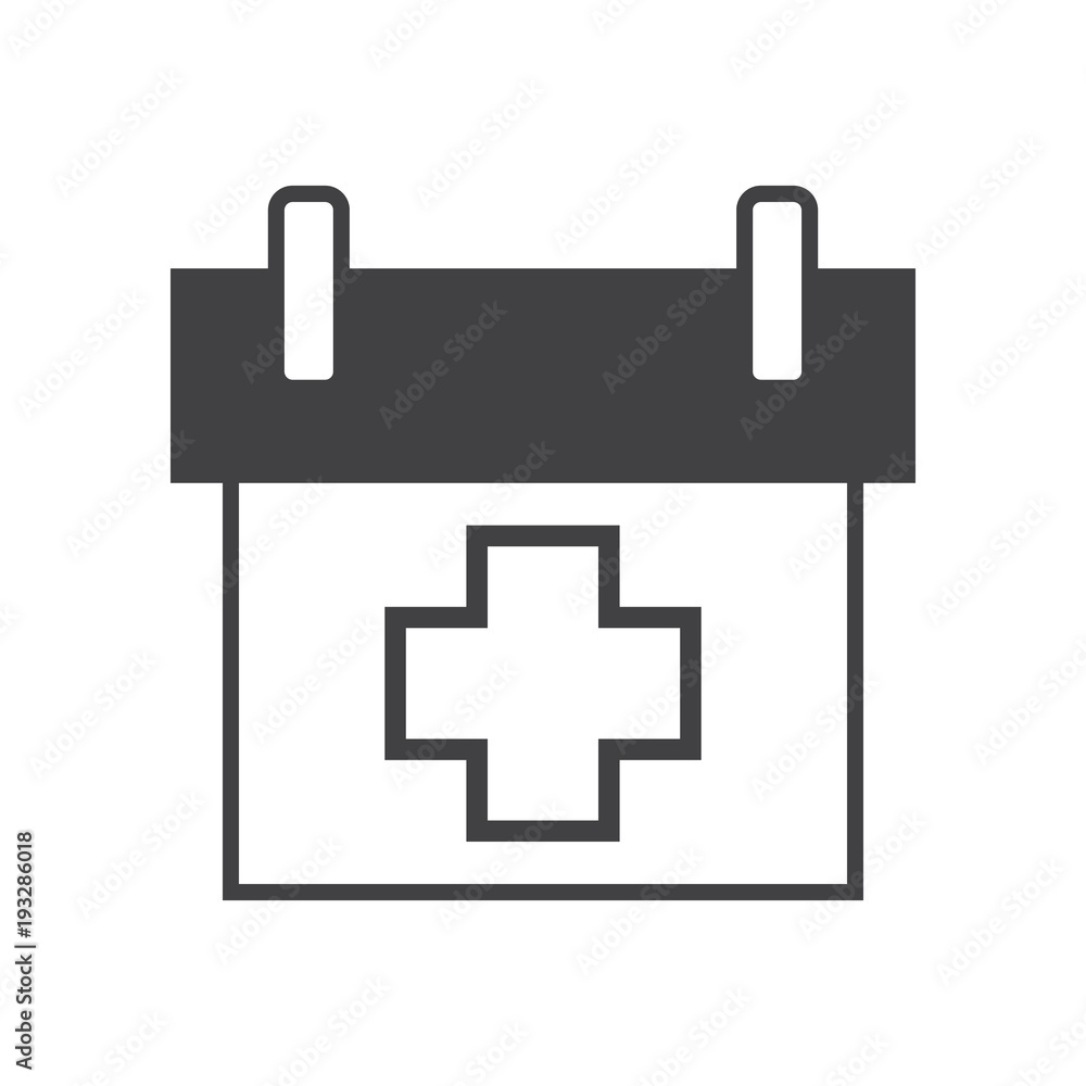 Medical calendar icon icon isolated on white background Medical calendar icon icon isolated on white background