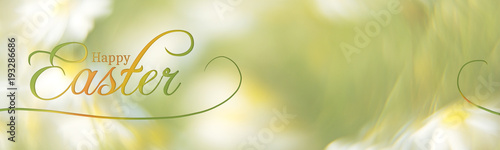 Obraz na płótnie A Hello Easter lettering on one colored light background w salonie
