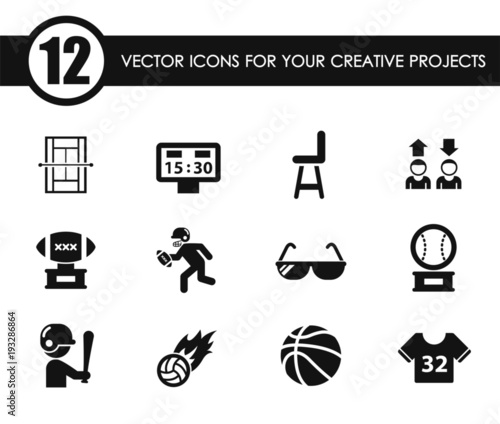sport vector icons for your creative ideas