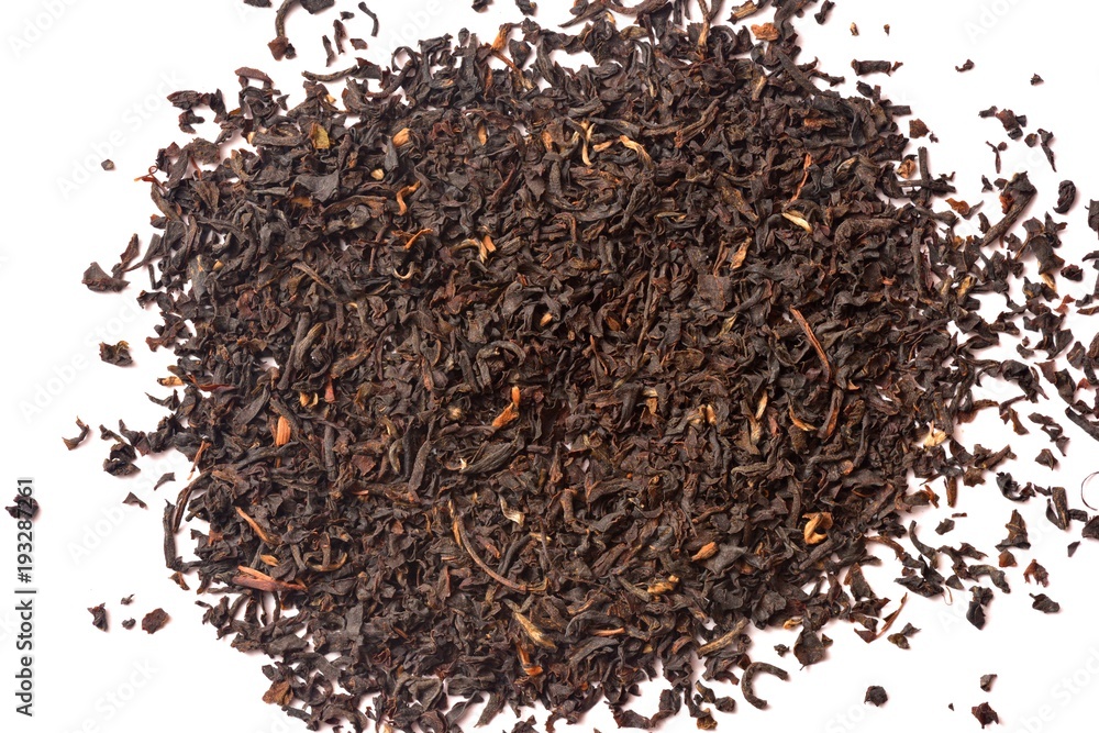 Beautiful and dry tea lies on a white background. Isolated Beautiful and dry tea lies on a white background. Isolated
