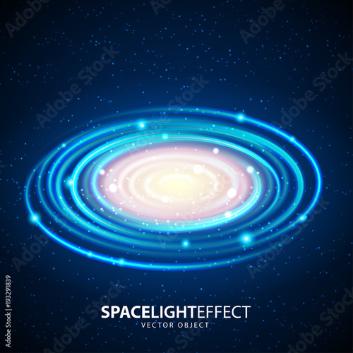 Milky Way vector effect.