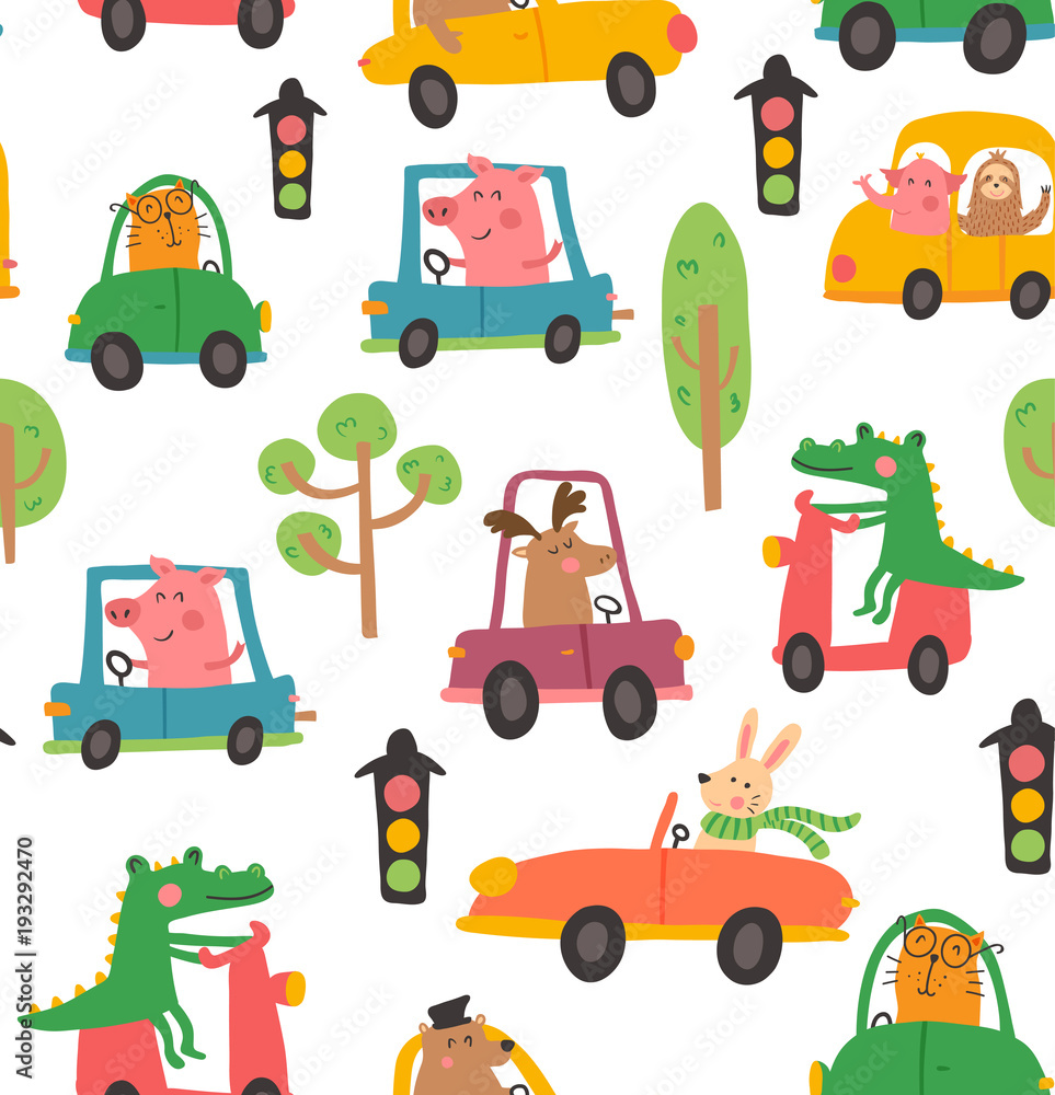 animal car pattern animal car pattern
