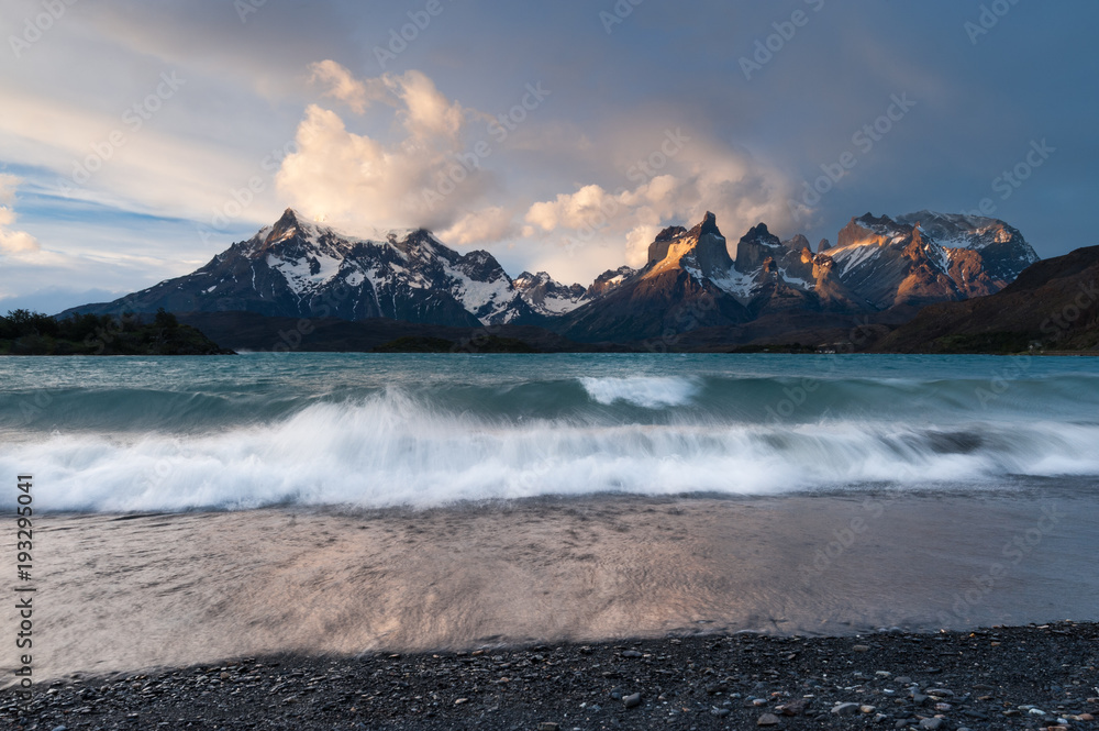 Waves at Torres del Paine
