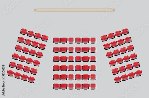 Top View show Seat in the Theater