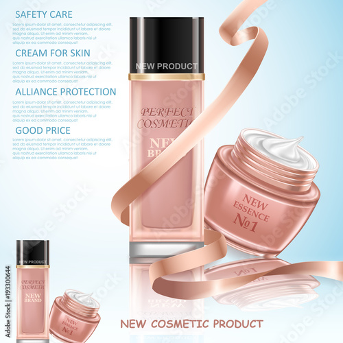 Set cosmetic bottles for your creative projects