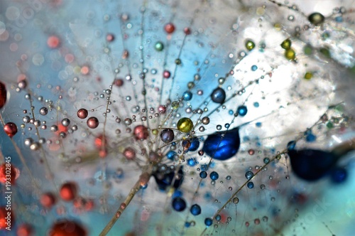 colorful droplets