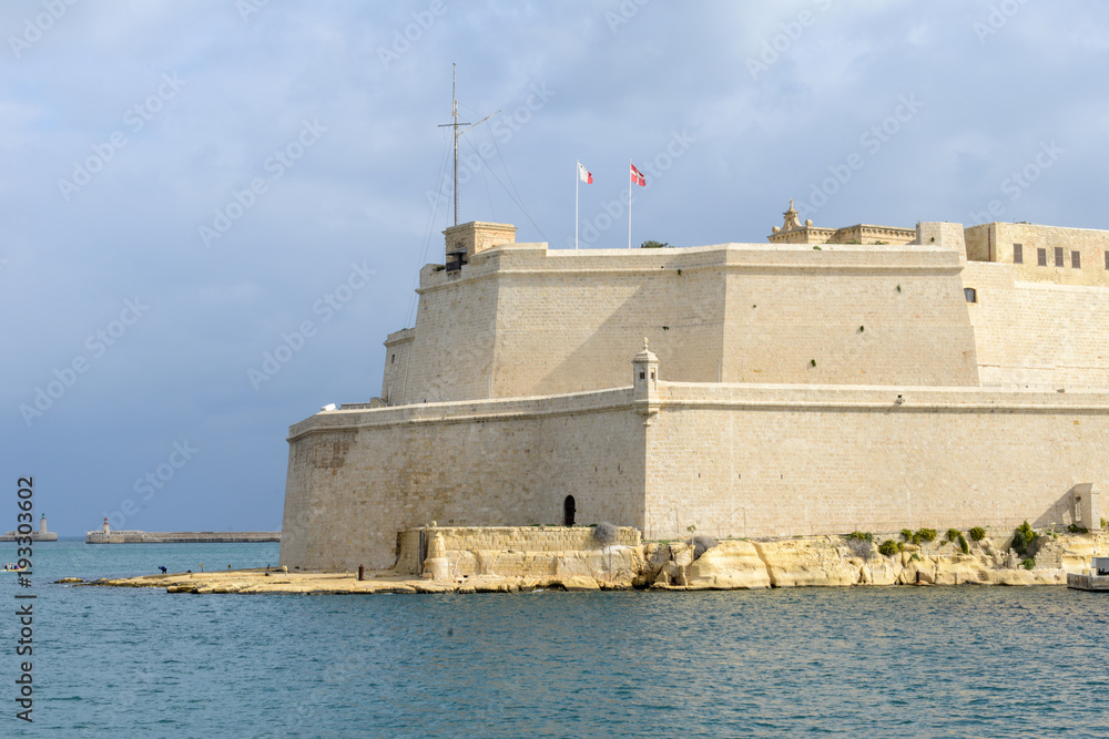 Fort St. Angelo, in Vittoriosa, Malta