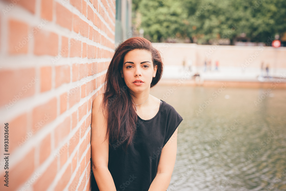 Young beautiful reddish brown hair girl Young beautiful reddish brown hair girl