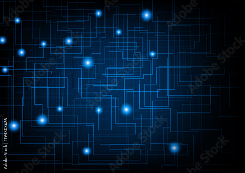 Abstract technology background, circuit lines texture