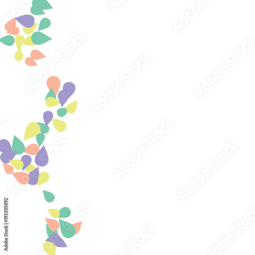 Fototapeta Naklejka Na Ścianę i Meble -  Bright spring background with colored petals. Simple gentle template for the card, invitation, printing. Fashionable decoration with beautiful petals.