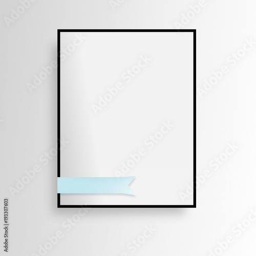 Rahmen mit Blauer Klammer