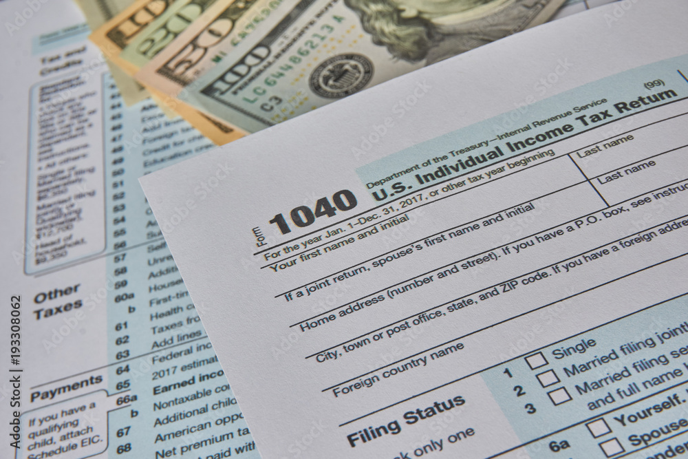US tax form 1040