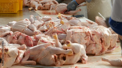 Food processing plant, chicken meat