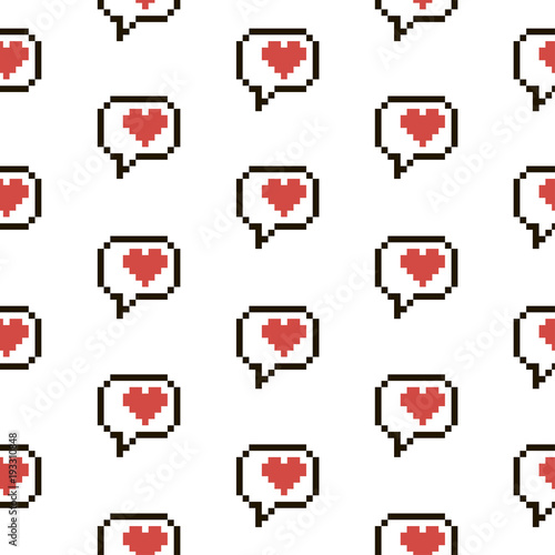 pixel heart pattern 