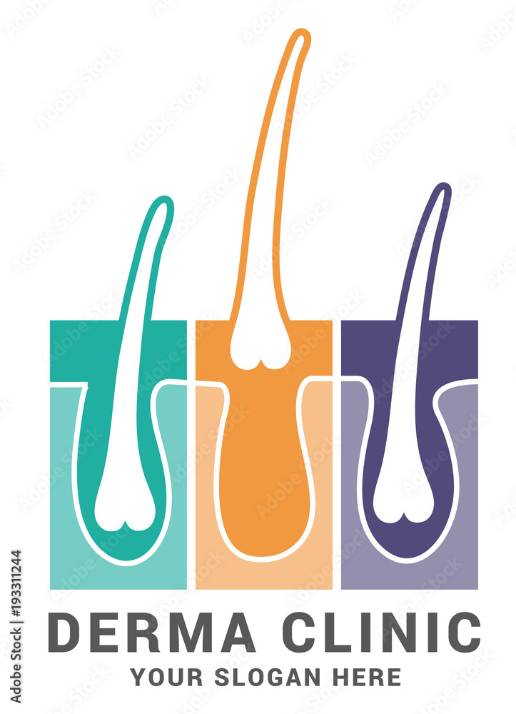 Hair care dermatology logo icon set with follicle medical diagnostics symbols. Alopecia treatment and transplantation concept. Vector illustration. Hair care dermatology logo icon set with follicle medical diagnostics symbols. Alopecia treatment and transplantation concept. Vector illustration.