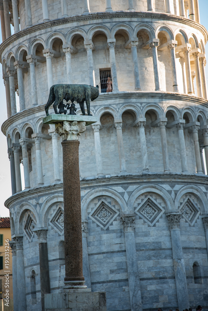 The wolf and the tower in pisa The wolf and the tower in pisa