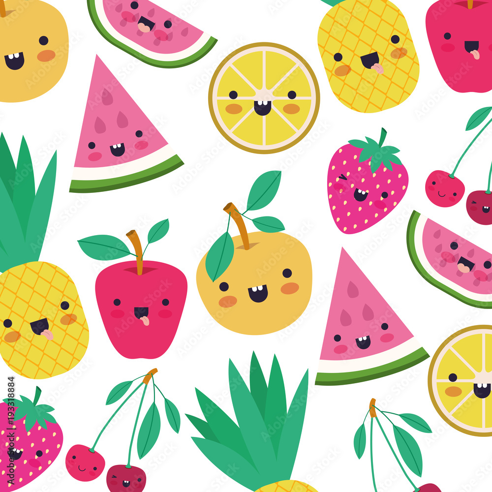 watermelon fresh fruit slice with leafs pattern vector illustration design watermelon fresh fruit slice with leafs pattern vector illustration design