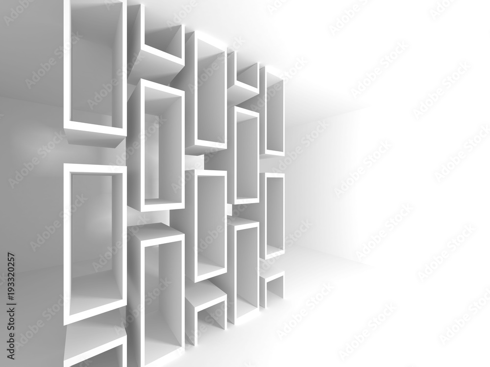 Abstract Modern White Architecture Background Abstract Modern White Architecture Background