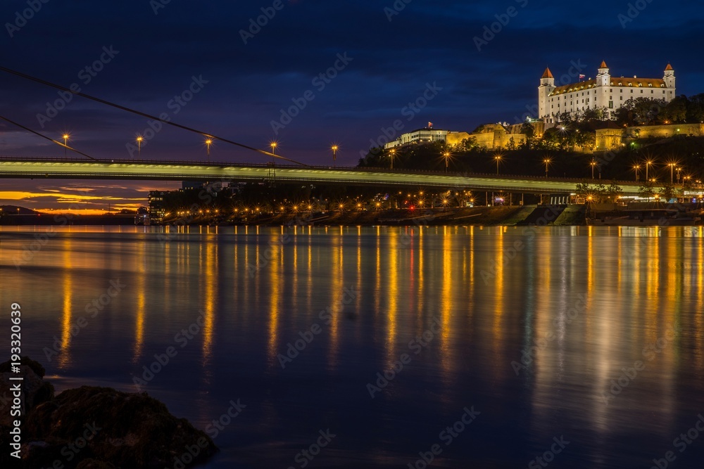 After the sunset in Bratislava