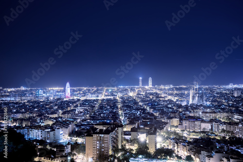 Photography Barcelona skyline, Spain
