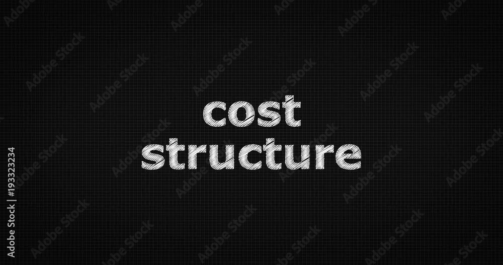 Writing or sketching a word COST STRUCTURE Writing or sketching a word COST STRUCTURE
