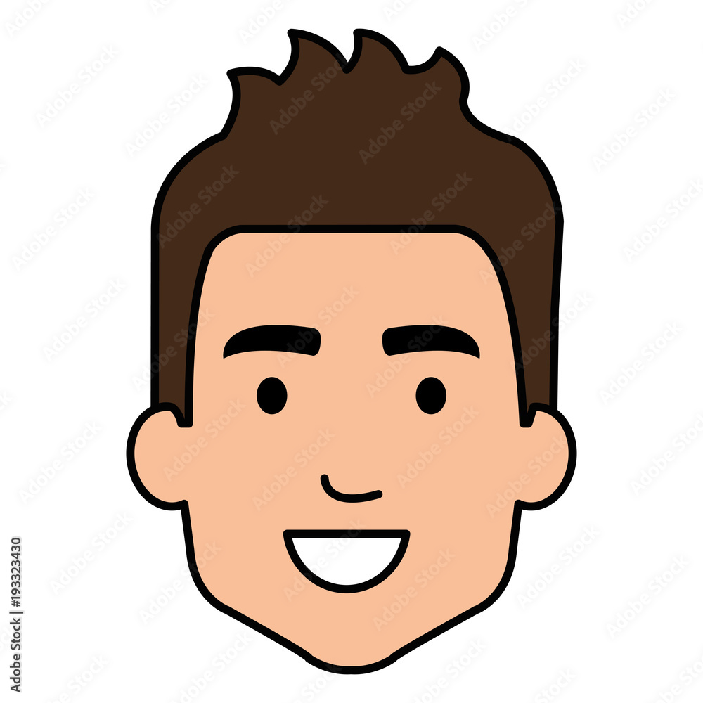 young man head avatar character vector illustration design young man head avatar character vector illustration design