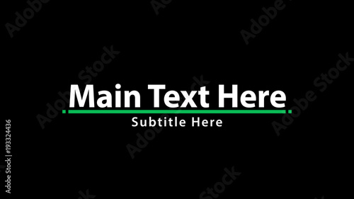 Green Corporate Reveal Titles