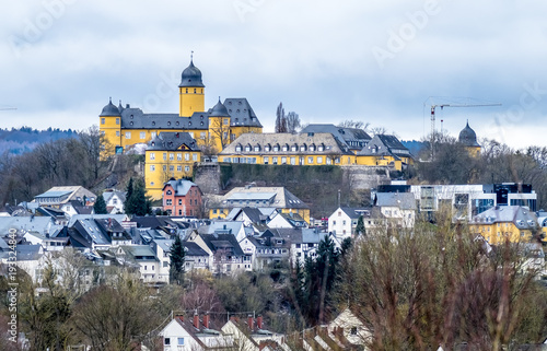 The skyline of Montabaur in the Rhine area