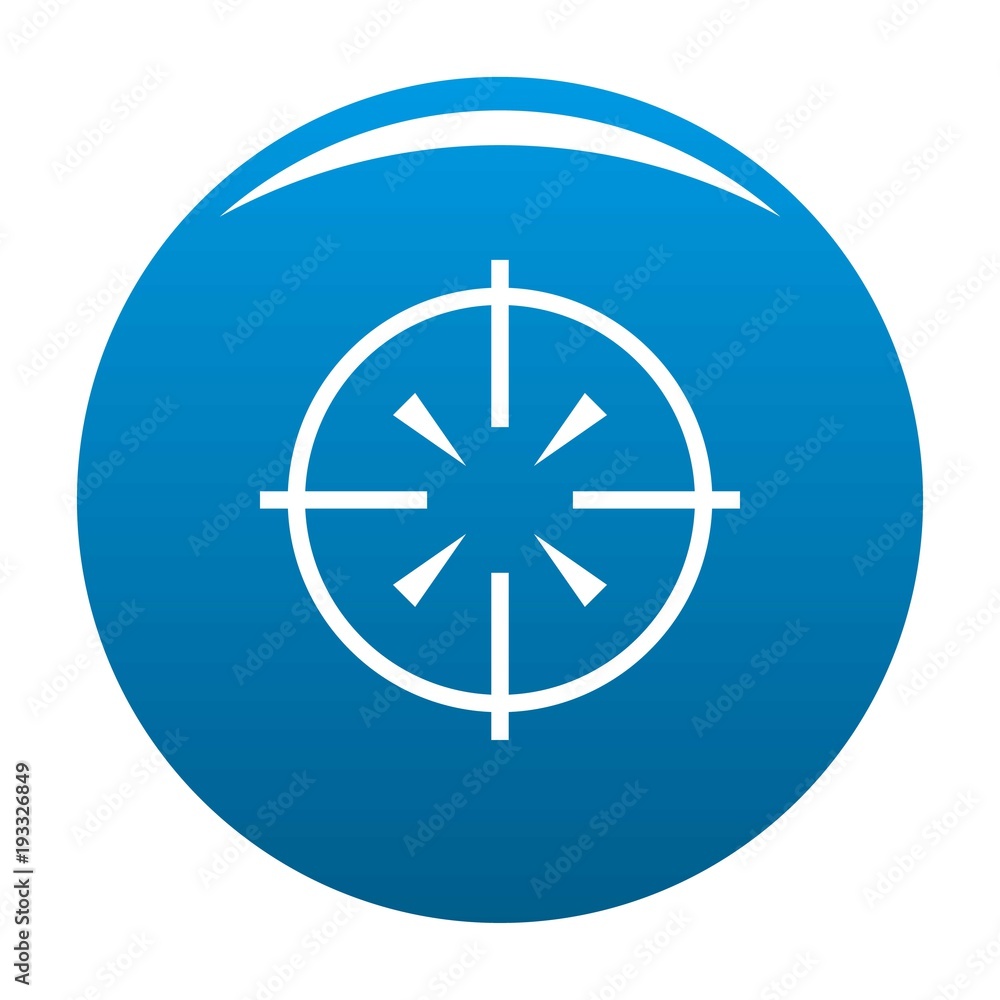 Radiolocator icon vector blue circle isolated on white background Radiolocator icon vector blue circle isolated on white background