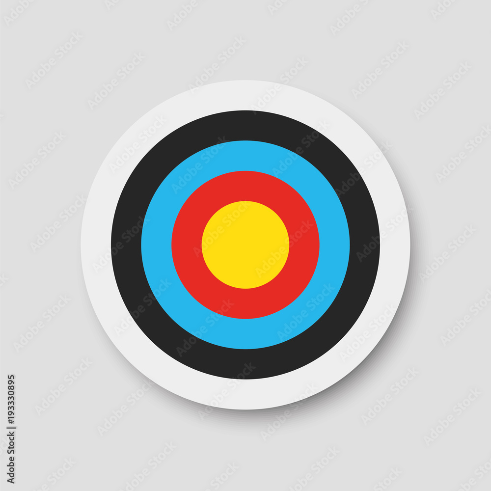 Archery target. Vector illustration Stock Vector Adobe Stock