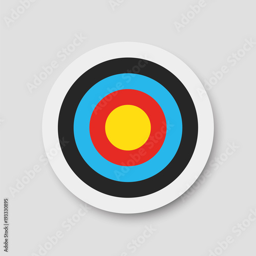 Archery target. Vector illustration