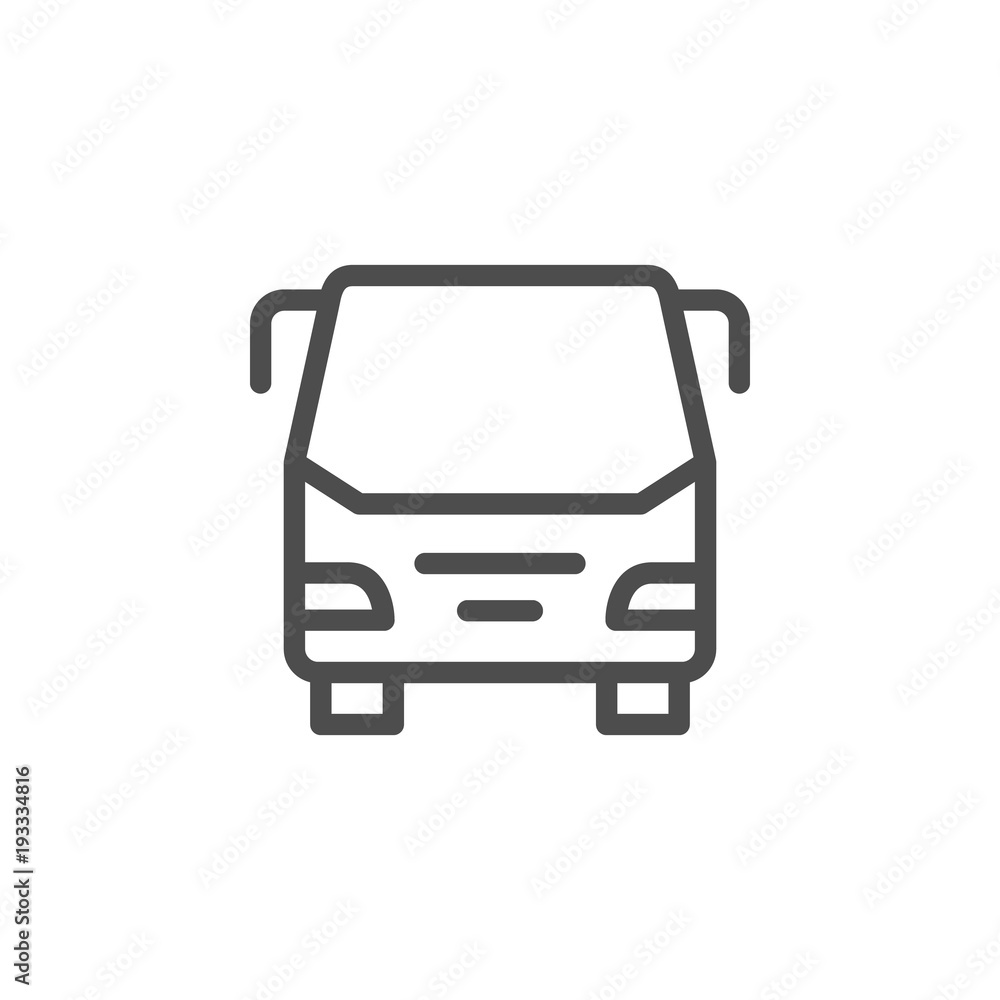 Bus line icon Bus line icon