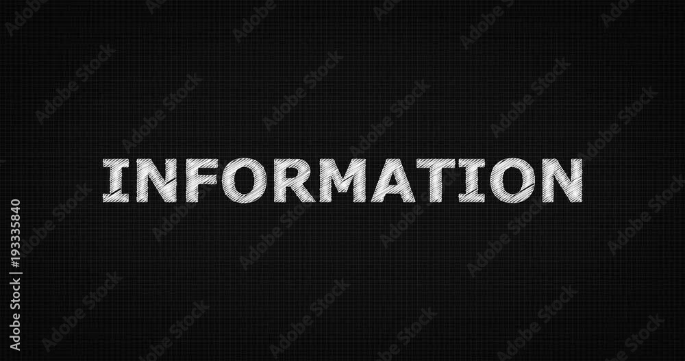 Writing or sketching a word INFORMATION Writing or sketching a word INFORMATION